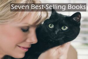Pam Johnson-Bennett with black cat