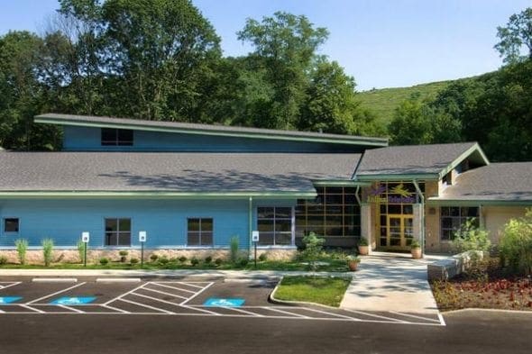 front of Animal Friends building
